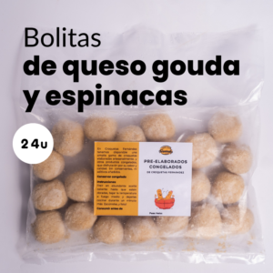 Bolitas Croqueteras de queso gouda y espinacas (24u)