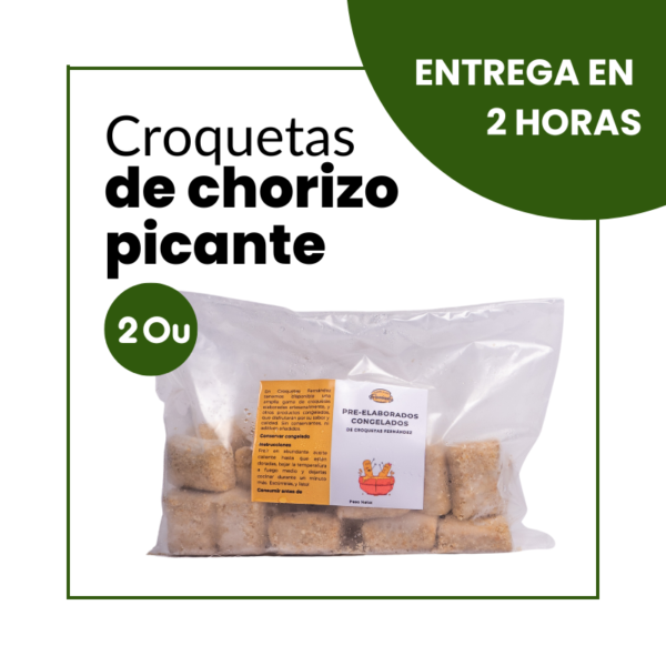 Croquetas de chorizo ibérico picante (20u)
