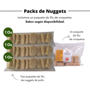 Pack de Nuggets de pollo (30u) + Regalo de Croquetas (10u)
