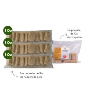 Pack de Nuggets de pollo (30u) + Regalo de Croquetas (10u)