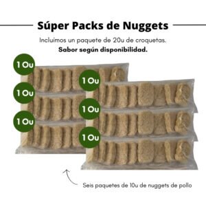 Súper Pack de Nuggets de pollo (60u) + Regalo de Croquetas (20u)