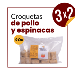 Croquetas de pollo y espinacas - 20u (Lee la oferta 2x3)