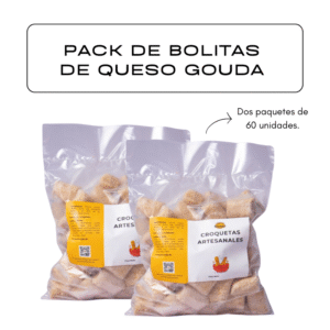 Súper Pack de Bolitas de queso gouda (120u)