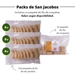 Pack de San Jacobos (24u) + Regalo de Croquetas (10u)