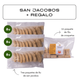 Pack de San Jacobos (24u) + Regalo de Croquetas (10u)