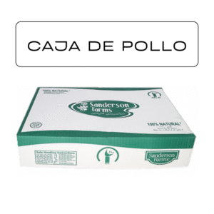 Caja de muslos de pollo Sanderson Farms (10 kg / 22 lb)