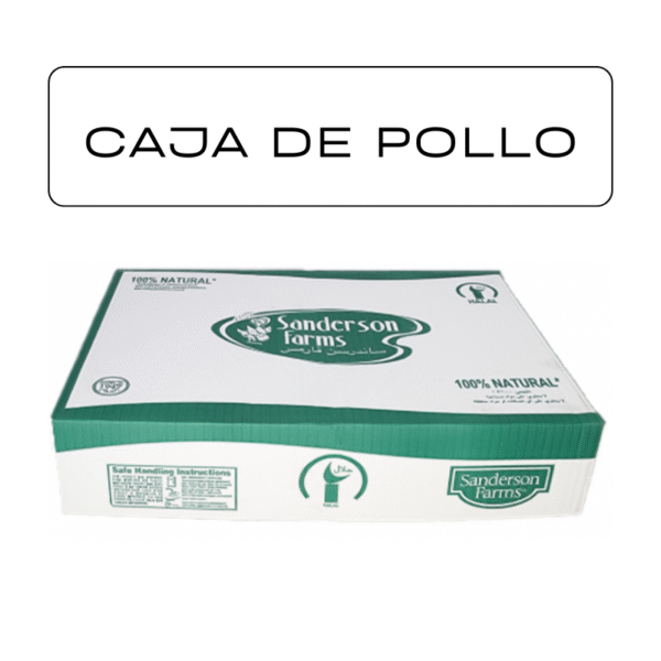 Caja de muslos de pollo Sanderson Farms (10 kg / 22 lb)