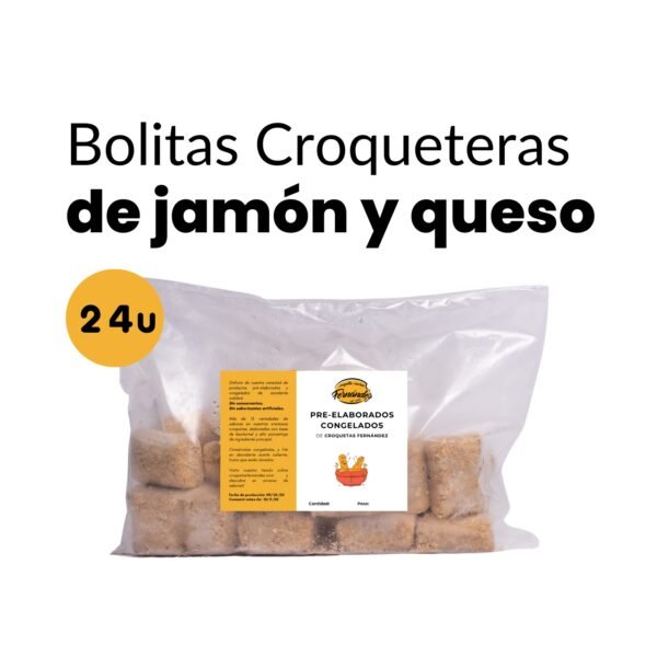 Bolitas Croqueteras de jamón y queso - 24u